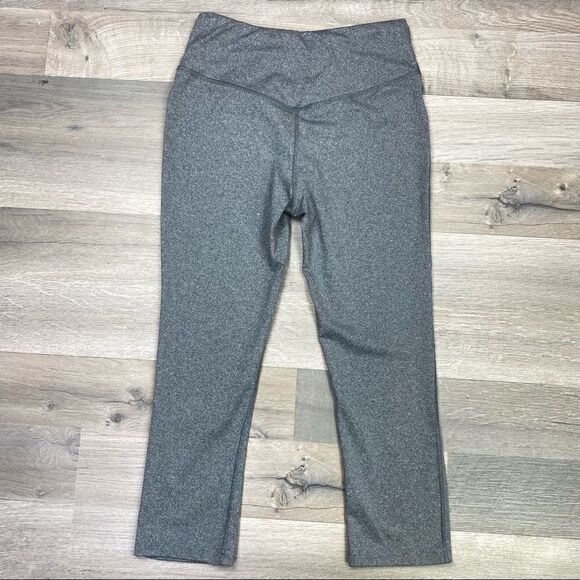 Eddie Bauer Mid Rise Crop Leggings Heather Slate Gray XS - Picture 3 of 7